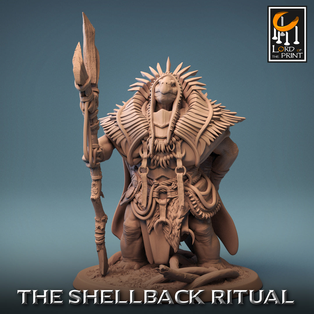 ShellBack Shaman B | The Shellback Ritual | Fantasy Miniature | Rescal ...