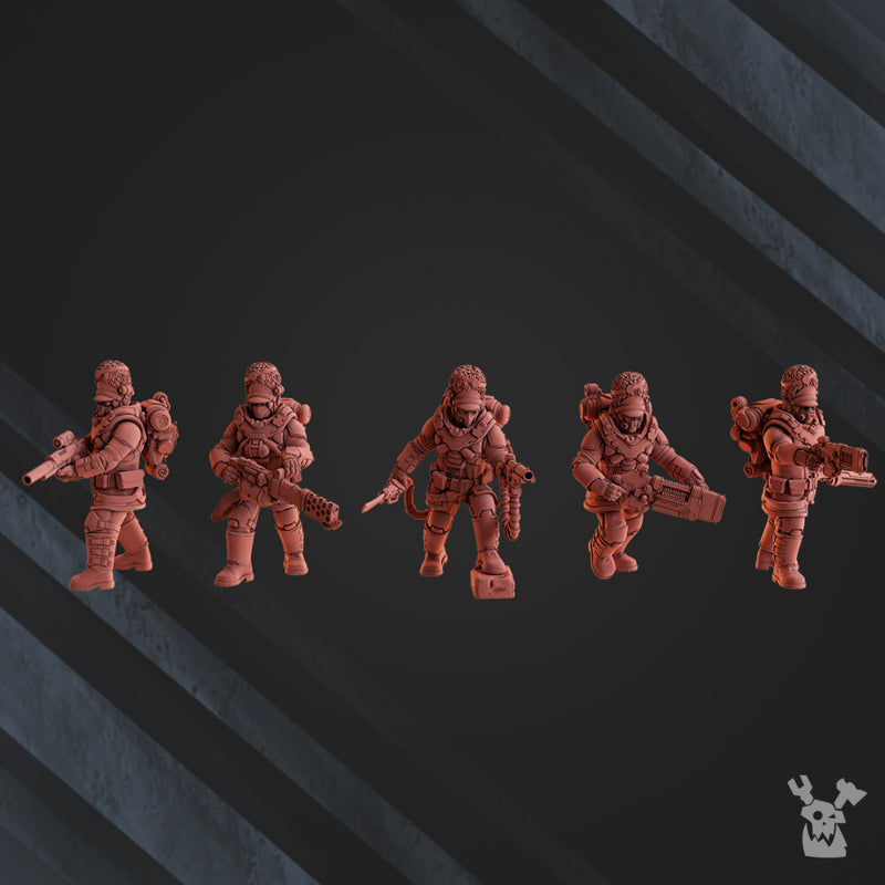 Stormtroopers Squad x10 | Steam Guard | Grimdark Miniature | DakkaDakka