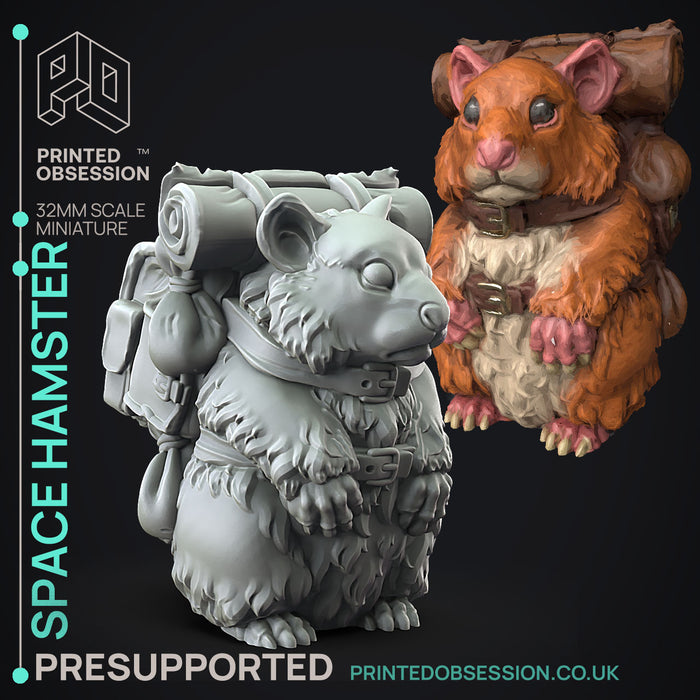 Space Hamster | Weird Shores | Fantasy Miniature | Printed Obsession