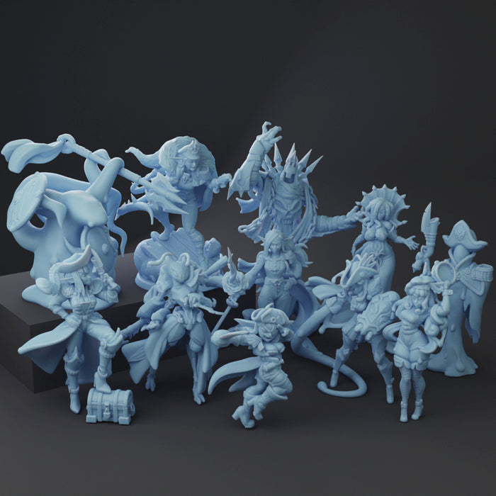 Spell Jammer Miniatures (Full Set) | Fantasy Miniature | Twin Goddess Miniatures