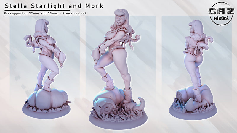 Space Ranger Stella Starlight | Fantasy Pin-Up | Sci-Fi Miniature | Gaz Minis