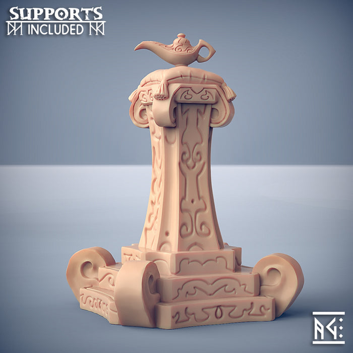 Magic Lamp Altar | Rakshakin Headhunter | Fantasy D&D Miniature | Artisan Guild