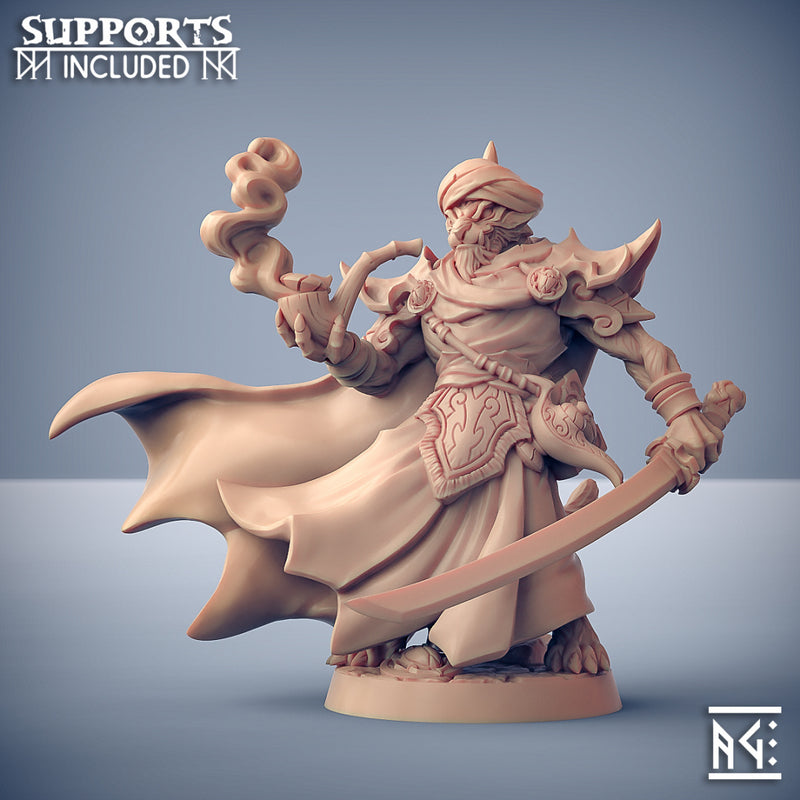 Namur Makir | Rakshakin Headhunter | Fantasy D&D Miniature | Artisan Guild