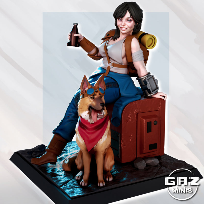Vault Dweller | Fantasy Pin-Up | Fantasy Miniature | Gaz Minis