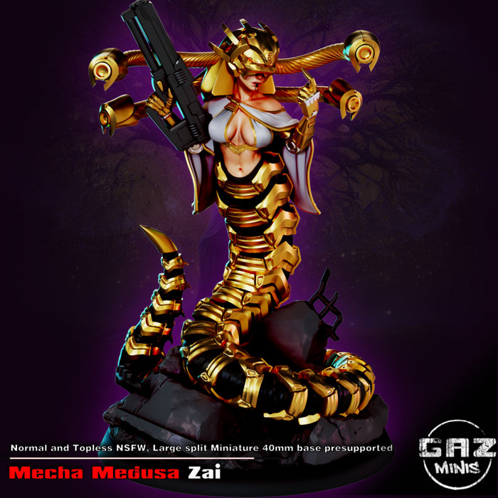 Mecha Medusa Zai | Pin-up | Fantasy Miniature | Gaz Minis