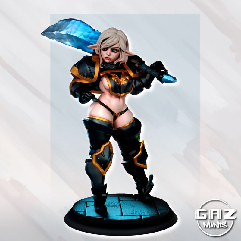 Elf Warrior High Level Gear | Fantasy Pin-Up | Fantasy Miniature | Gaz Minis