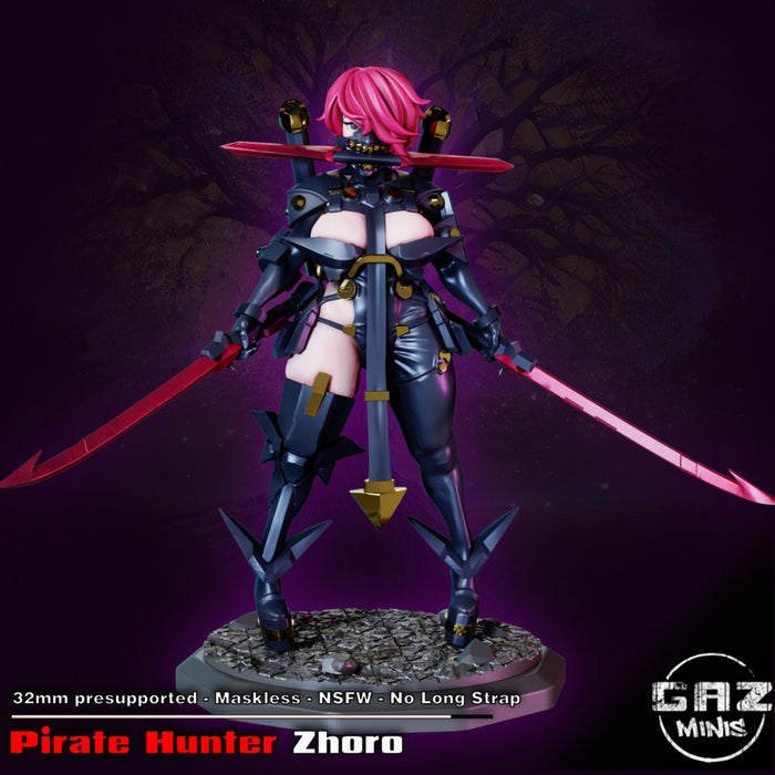 Pirate Hunter Zhoro | Pin-up | Fantasy Miniature | Gaz Minis