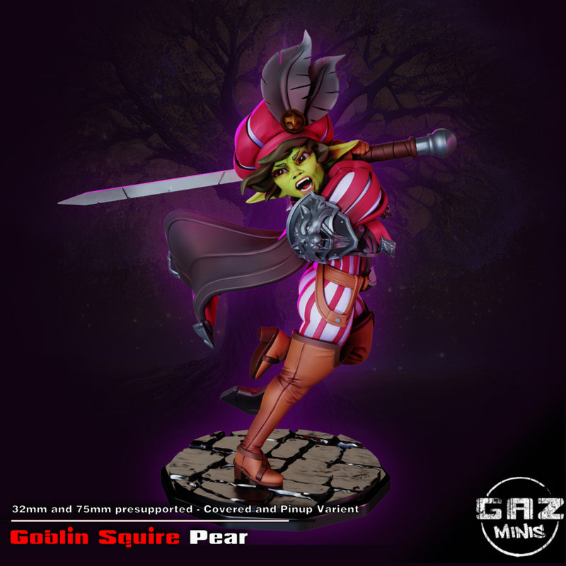 Goblin Squire Pear | Fantasy Pin-Up | Fantasy Miniature | Gaz Minis