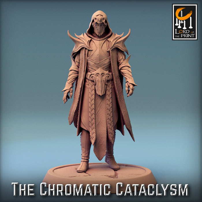 Tiamat Cultist D | The Chromatic Cataclysm | Fantasy Miniature | Rescale Miniatures