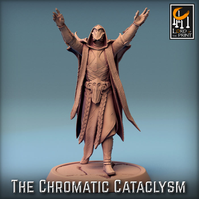 Tiamat Cultist L | The Chromatic Cataclysm | Fantasy Miniature | Rescale Miniatures