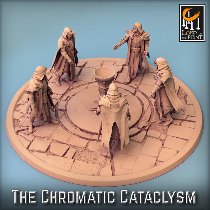 Tiamat Cultist Meeting | The Chromatic Cataclysm | Fantasy Miniature | Rescale Miniatures