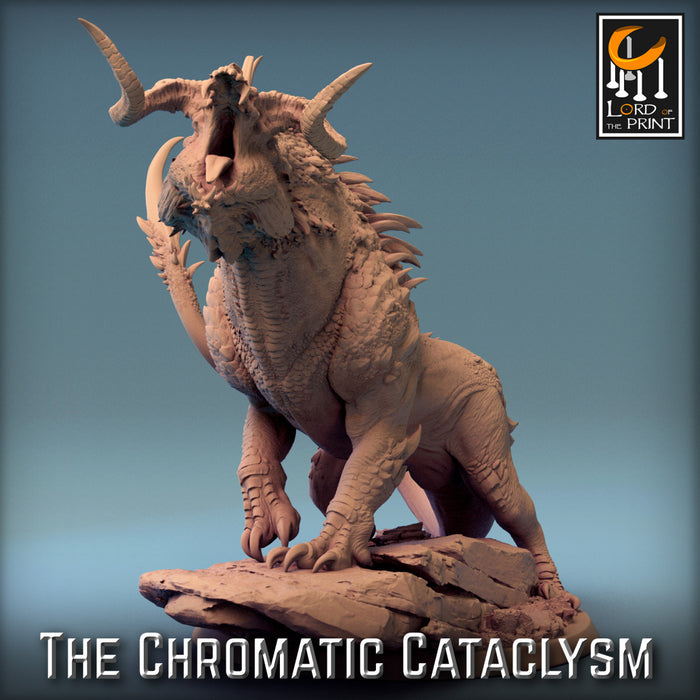 Tiamat Dragonspawn Black | The Chromatic Cataclysm | Fantasy Miniature | Rescale Miniatures