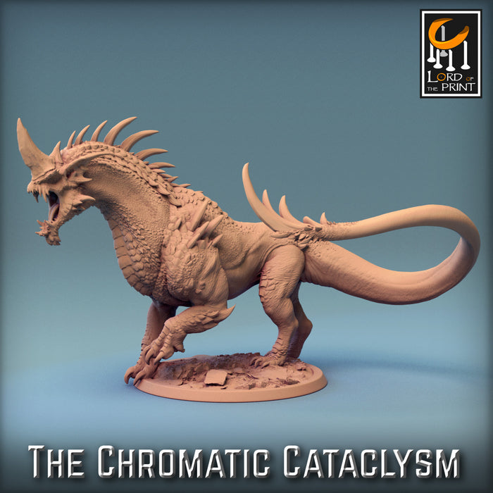 Tiamat Dragonspawn Blue | The Chromatic Cataclysm | Fantasy Miniature | Rescale Miniatures