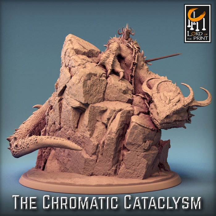 Tiamat Mount A | The Chromatic Cataclysm | Fantasy Miniature | Rescale Miniatures