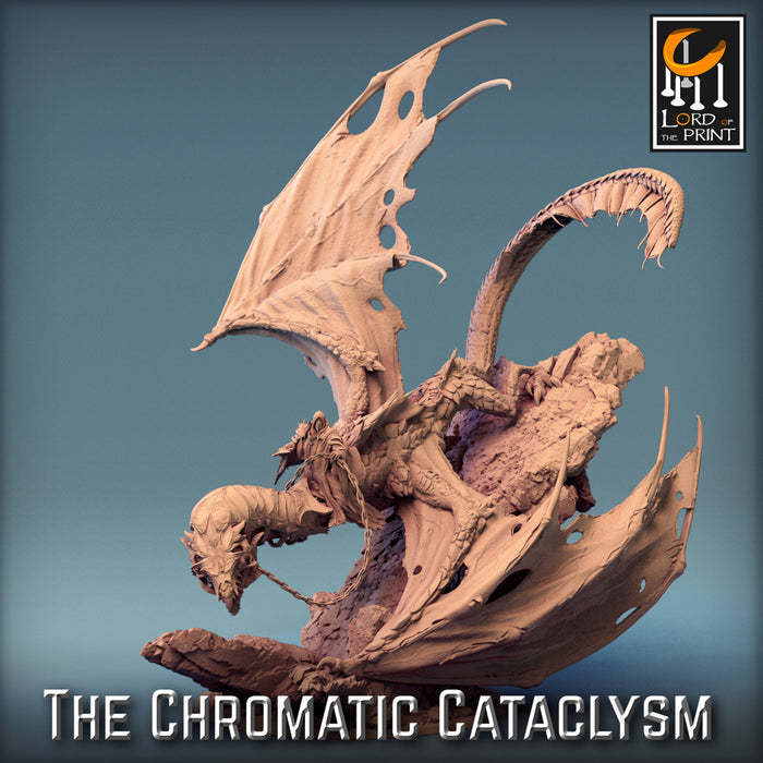 Tiamat Wyvern A | The Chromatic Cataclysm | Fantasy Miniature | Rescale Miniatures