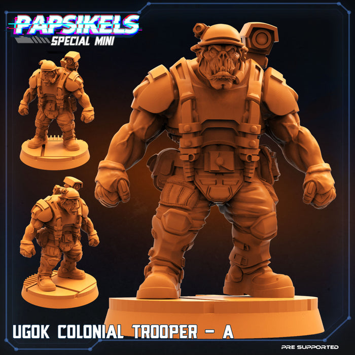 Ugok Trooper A | Cyberpunk | Sci-Fi Miniature | Papsikels