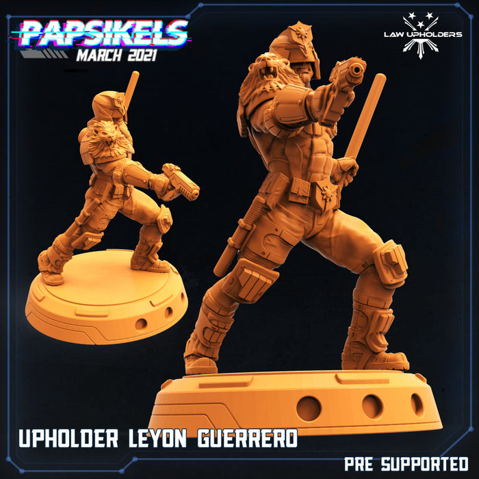 Upholder Leyon Guerrero | Cyberpunk | Sci-Fi Miniature | Papsikels