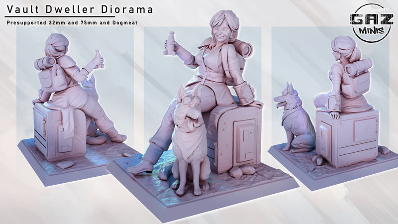 Vault Dweller | Fantasy Pin-Up | Fantasy Miniature | Gaz Minis