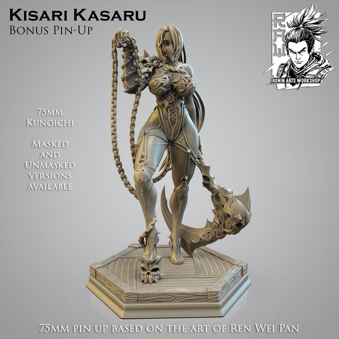 Kisari Karasu | Pin-Up Statue Fan Art Miniature Unpainted | Ronin Arts Workshop