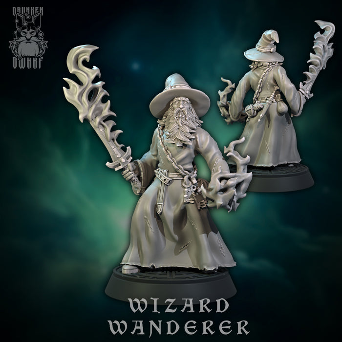 Wanderer | Wizards | Fantasy Miniature | Drunken Dwarf