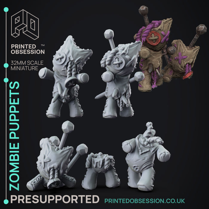 Zombie Puppets | Puppet Masters Apprentice | Fantasy Miniature | Printed Obsession
