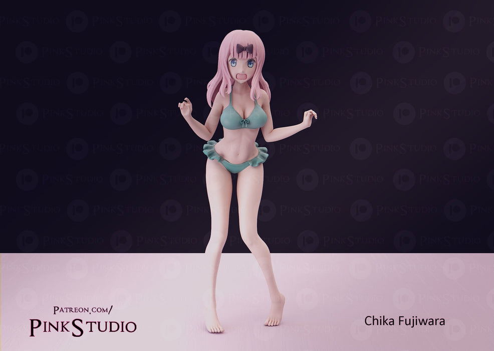 Chika (Bikini) | Pin-Up Fan Art | Pink Studio