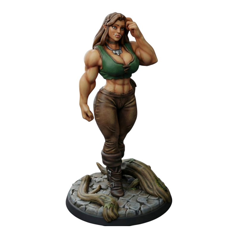 Fraeya the Orc B | Oaken Hollow Heroes Vol 3| Fantasy Miniature | Twin Goddess Miniatures