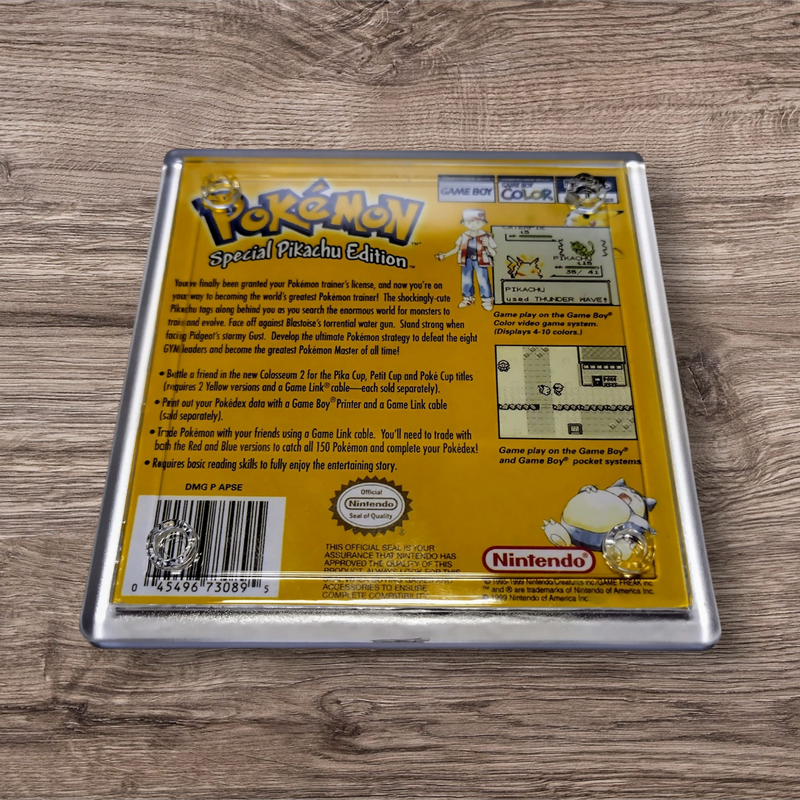 Gameboy Pokemon Red Blue Yellow Green - Retro Gaming Box Art Gift Coasters