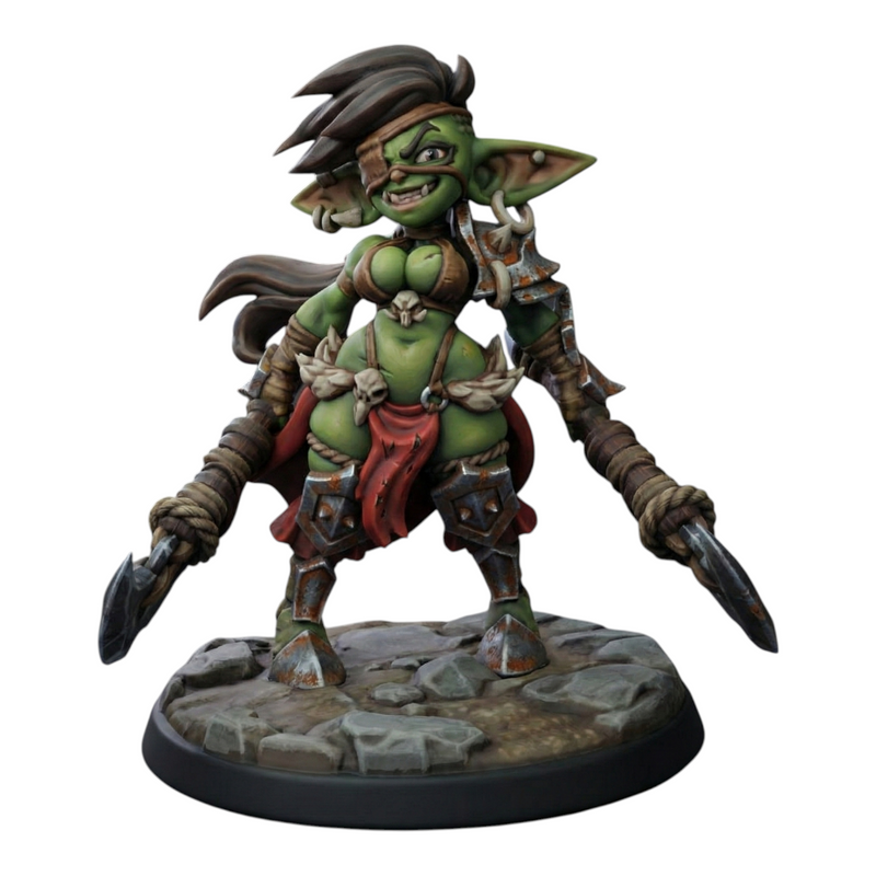 Goblin Boss | Lv 99 Boss Monsters | Fantasy Miniature | Twin Goddess Miniatures