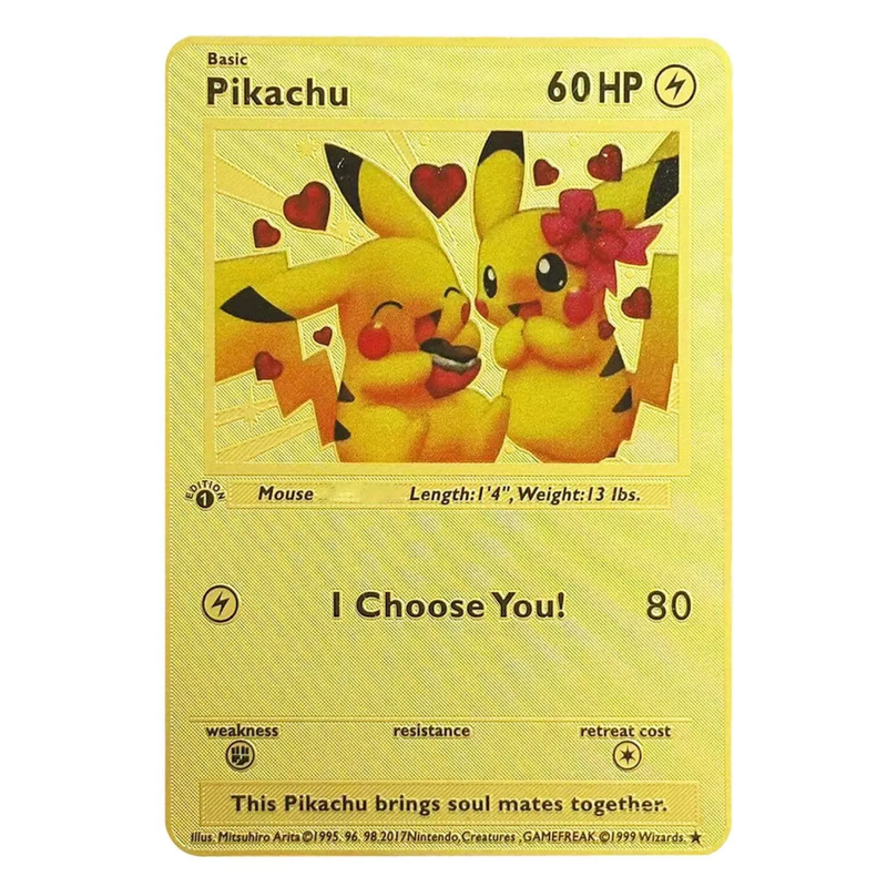 Anniversary I Choose You - Metal Pokemon Card