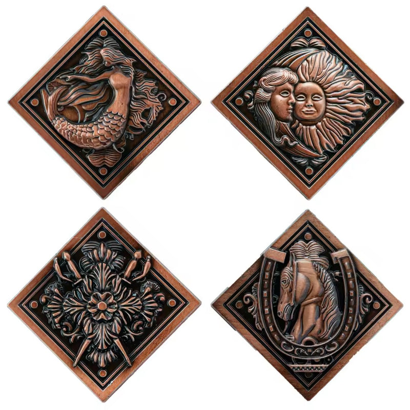 Collectible Resident Evil VIII Inspired Metal Medallion Token Cosplay Prop Set