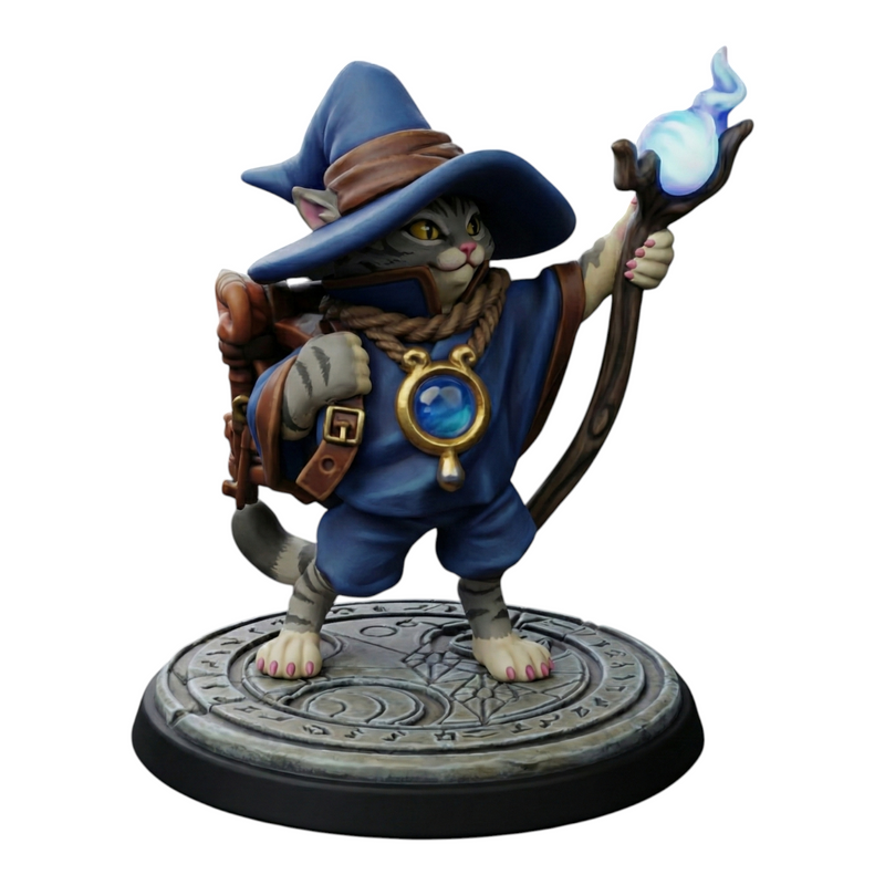 Tabaxi Wizard Callum | Oaken Hollow Heroes Vol 2 | Fantasy Miniature | Twin Goddess Miniatures
