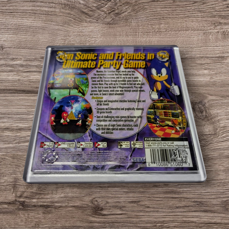 Dreamcast Sonic Adventure - Retro Gaming Box Art Gift Coasters