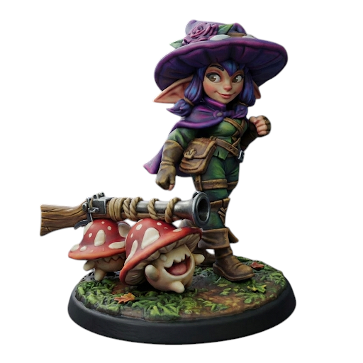 Mushroom Goblin | Necrovember | Fantasy Miniature | Twin Goddess Miniatures