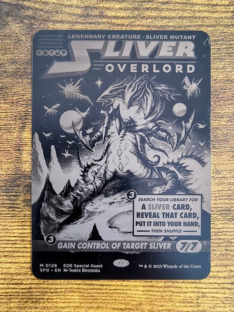 Custom Laser Engraved Metal Trading Card | 63 x 88mm | Made to Order