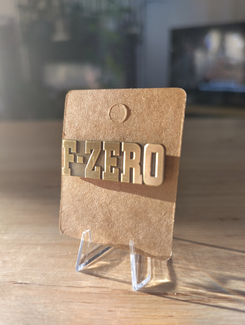F-Zero Inspired Logo Pin Badge