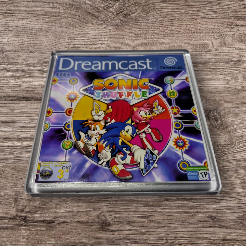 Dreamcast Sonic Adventure - Retro Gaming Box Art Gift Coasters