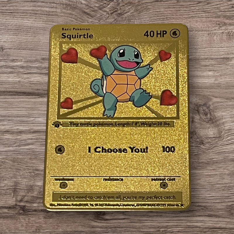 Anniversary I Choose You Squirtle - Metal Pokemon Card