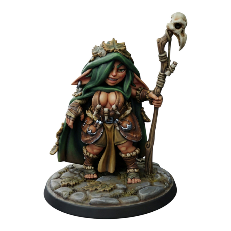 Leaf the Goblin Druid | Goblin Group Vol 2 | Twin Goddess Miniatures