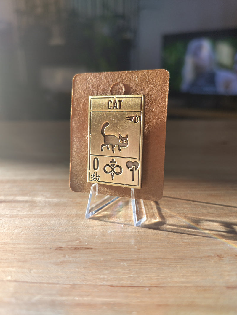 Inscryption Inspired Squirrel Metal Pin Badge