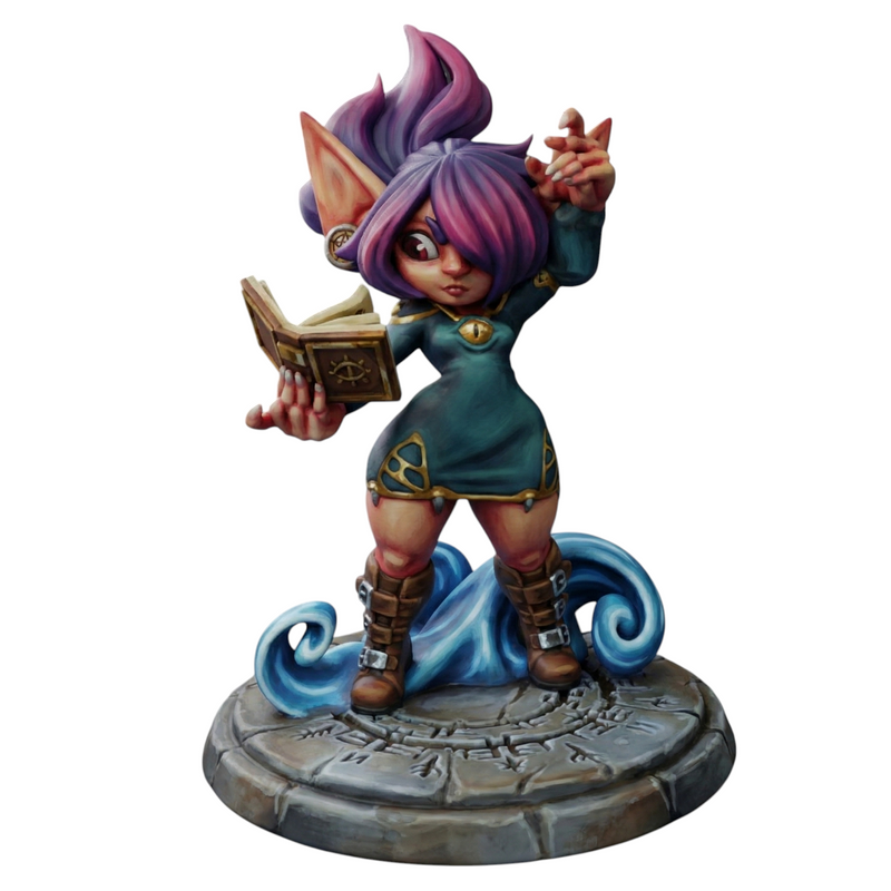 Bitter Candy the Mimic Dress Goblin | Twin Goddess Miniatures