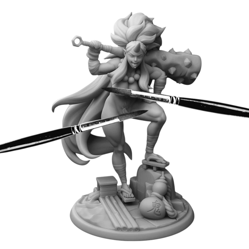 Oni Barbarian Kijo | Monster Girls | Twin Goddess Miniatures | [Multi-Listing]