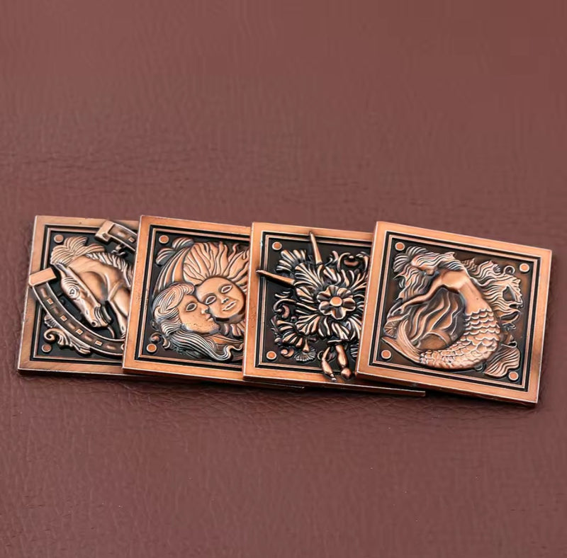 Collectible Resident Evil VIII Inspired Metal Medallion Token Cosplay Prop Set