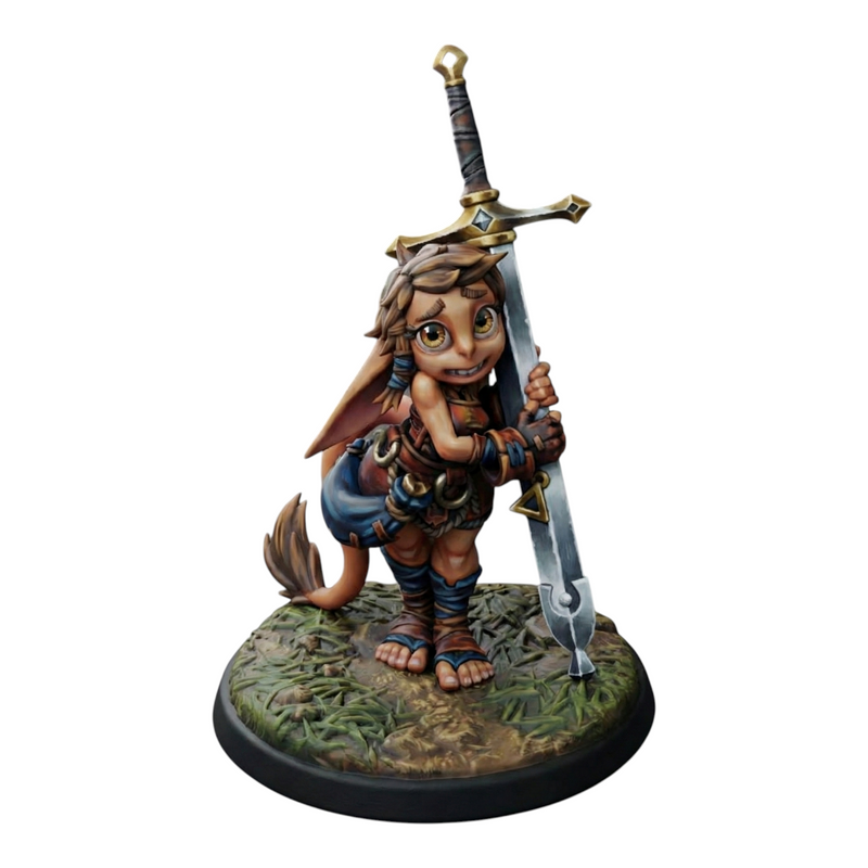 Goblin Squire A | Friday Night Tavern | Fantasy Miniature | Twin Goddess Miniatures