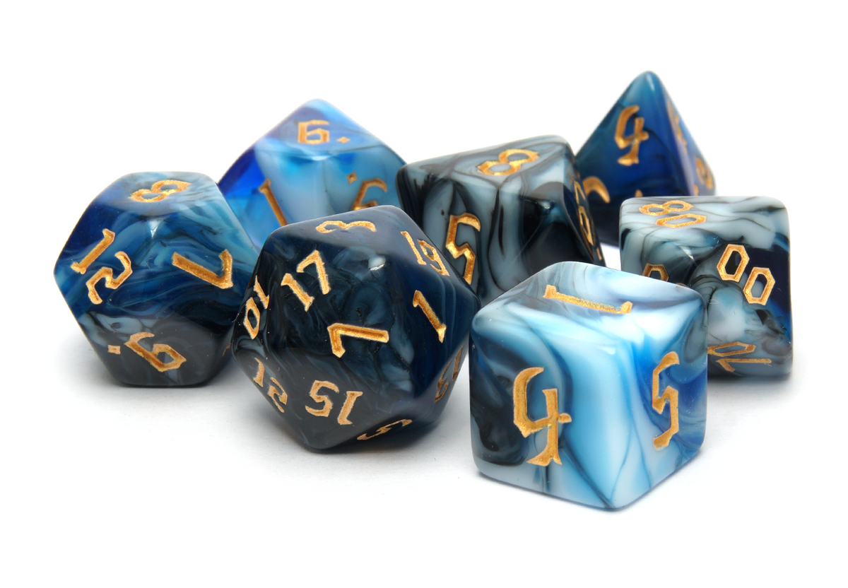 Dark Magic Dice - Tempest Blue — TabletopXtra