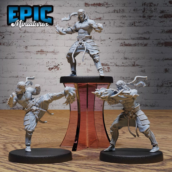 Fire Style Kung Fu Master Miniatures | Iron Fist Tournament | Epic Miniatures