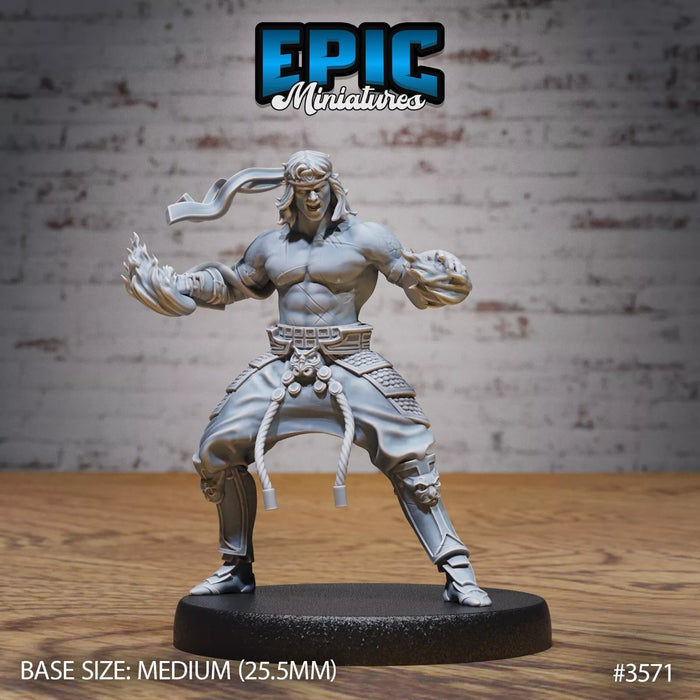 Fire Style Kung Fu Master Miniatures | Iron Fist Tournament | Epic Miniatures