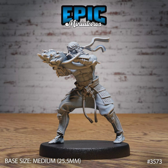 Fire Style Kung Fu Master Miniatures | Iron Fist Tournament | Epic Miniatures