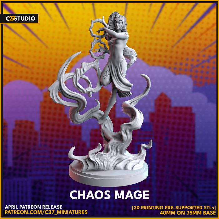 Chaos Mage | Heroes | Sci-Fi Miniature | C27 Studio