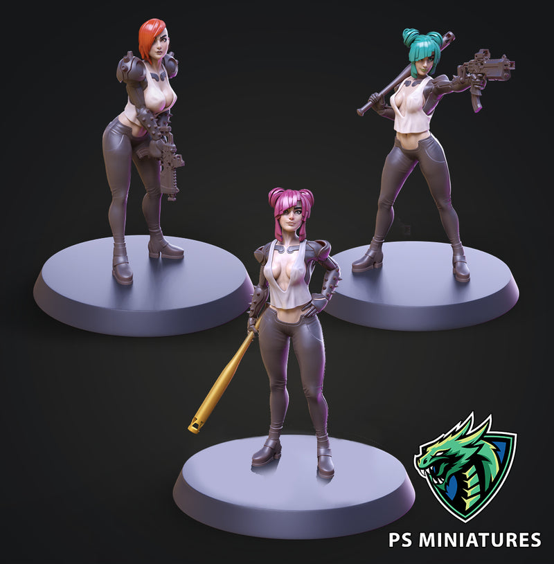 Scrapper Miniatures | Cyberpunk Scrappers | PS Miniatures